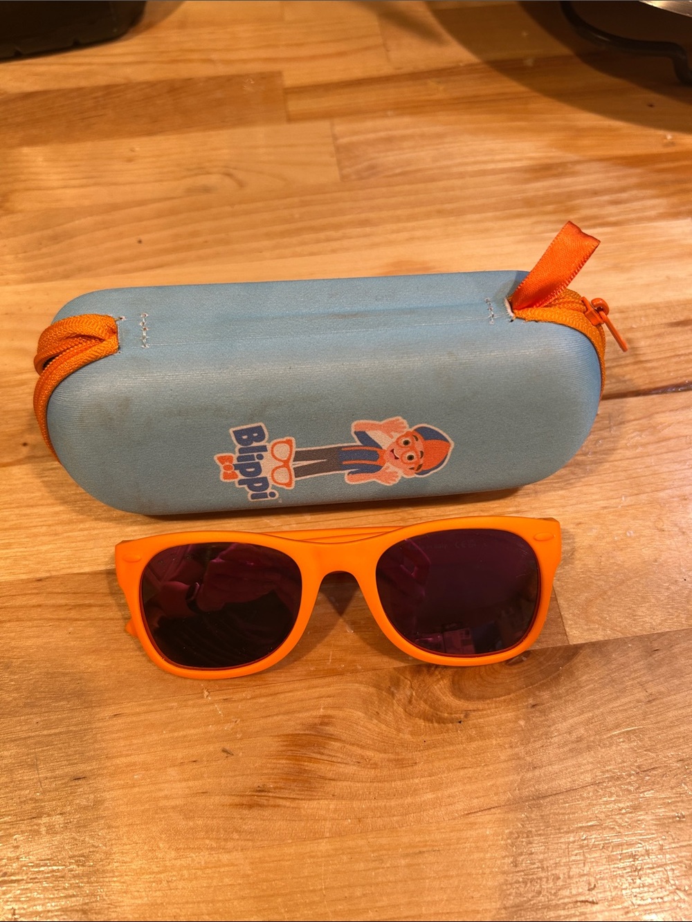 Ro Sham Bo polarized Blippi Kids Orange Sunglasses with Branded Case